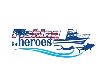 Fishing For Heroes  logo design by DreamLogoDesign