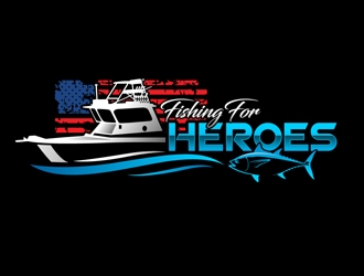 Fishing For Heroes  logo design by DreamLogoDesign