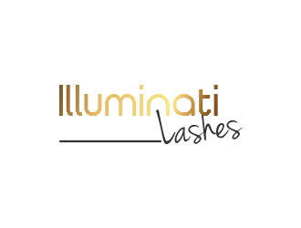 Illuminati Lashes logo design by ROSHTEIN