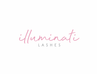 Illuminati Lashes logo design by Louseven