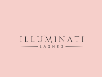 Illuminati Lashes logo design by Louseven