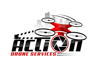 Action Drone Services  logo design by DreamLogoDesign