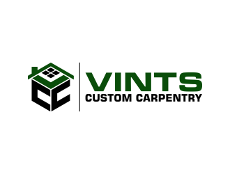 Vints Custom Carpentry logo design by pakNton