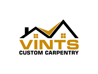 Vints Custom Carpentry logo design by pakNton