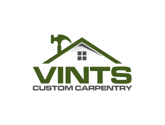 Vints Custom Carpentry logo design by RIANW