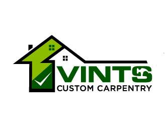 Vints Custom Carpentry logo design by THOR_