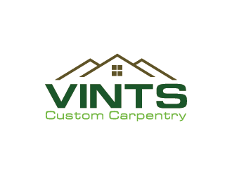 Vints Custom Carpentry logo design by Andri