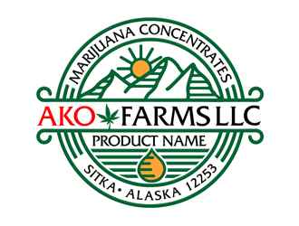 AKO FARMS LLC logo design by megalogos