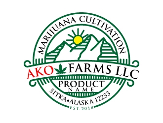 AKO FARMS LLC logo design by nexgen