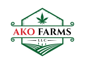AKO FARMS LLC logo design by Suvendu