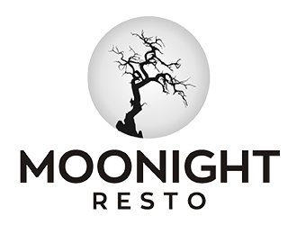 Moonight resto/bar logo design by zeta