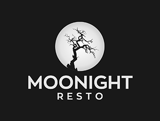 Moonight resto/bar logo design by zeta