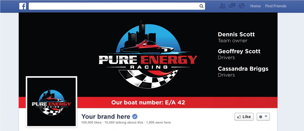 Pure Energy Racing logo design by Boomstudioz