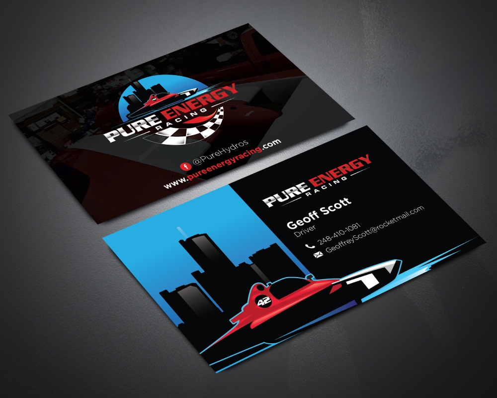 Pure Energy Racing logo design by Boomstudioz