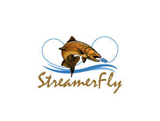 StreamerFly.net logo design by yurie