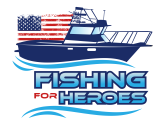Fishing For Heroes  logo design by aldesign