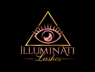 Illuminati Lashes logo design by jaize