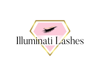 Illuminati Lashes logo design by hitman47