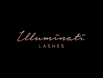 Illuminati Lashes logo design by porcelainn