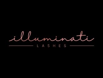 Illuminati Lashes logo design by excelentlogo