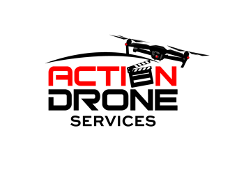 Action Drone Services  logo design by enzidesign