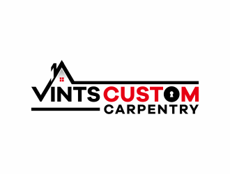 Vints Custom Carpentry logo design by goblin