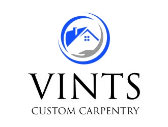 Vints Custom Carpentry logo design by jetzu