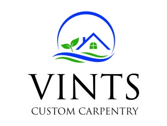 Vints Custom Carpentry logo design by jetzu