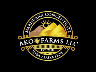 AKO FARMS LLC logo design by Cyds