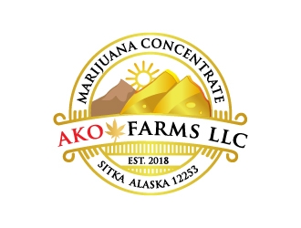 AKO FARMS LLC logo design by Cyds
