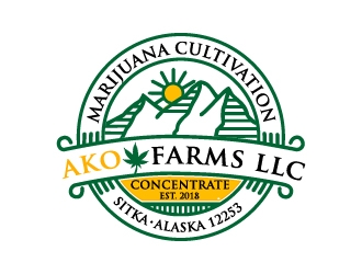AKO FARMS LLC logo design by Cyds