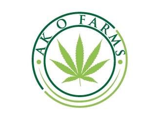 AKO FARMS LLC logo design by ElonStark