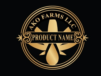 AKO FARMS LLC logo design by Roma