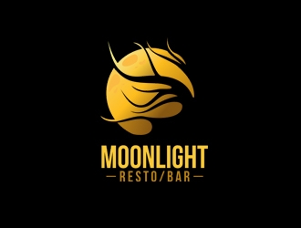 Moonight resto/bar logo design by rahmatillah11