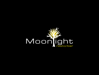 Moonight resto/bar logo design by yurie