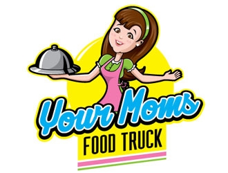 Your Moms Food Truck logo design by shere