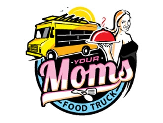 Your Moms Food Truck logo design by shere