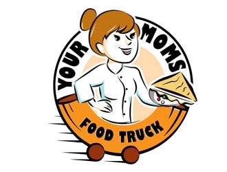 Your Moms Food Truck logo design by shere