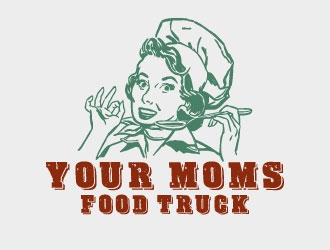 Your Moms Food Truck logo design by AYATA