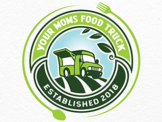 Your Moms Food Truck logo design by Optimus