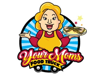 Your Moms Food Truck logo design by shere