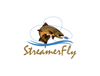 StreamerFly.net logo design by yurie