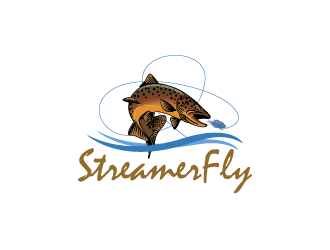 StreamerFly.net logo design by yurie