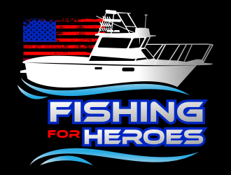 Fishing For Heroes  logo design by aldesign