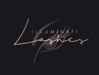 Illuminati Lashes logo design by REDCROW