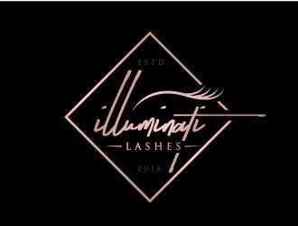 Illuminati Lashes logo design by REDCROW