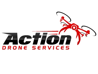 Action Drone Services  logo design by nexgen