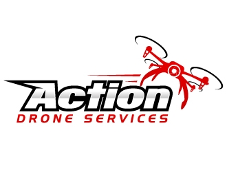 Action Drone Services  logo design by nexgen