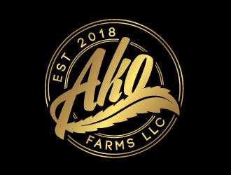 AKO FARMS LLC logo design by REDCROW