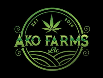 AKO FARMS LLC logo design by REDCROW